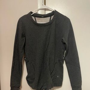 Lululemon sweatshirt, partial open back
